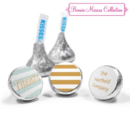 Personalized Thank You Stripes and Dots Hershey's Kisses