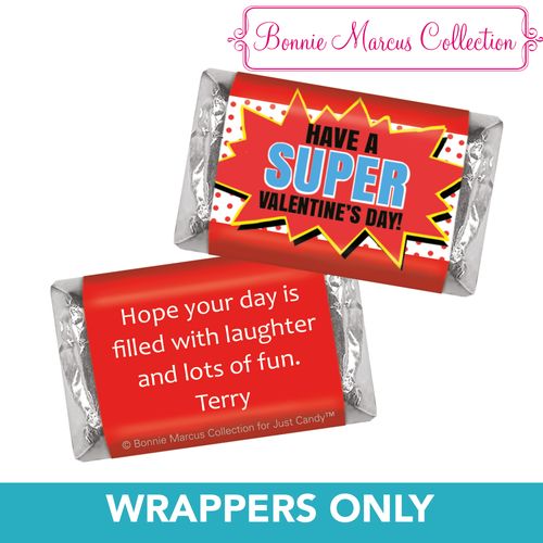 Bonnie Marcus Personalized Valentine's Day Comic Mini Wrappers