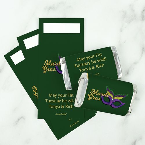 Personalized Mardi Gras Masquerade Mini Wrappers Only