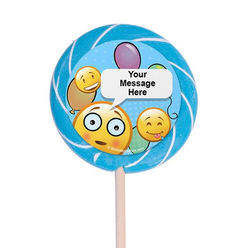 Emojis Personalized 3" Lollipops (12 Pack)