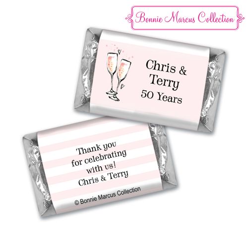 Bonnie Marcus Collection Chocolate Candy Bar and Wrapper Cheers to the Years Anniversary Favor