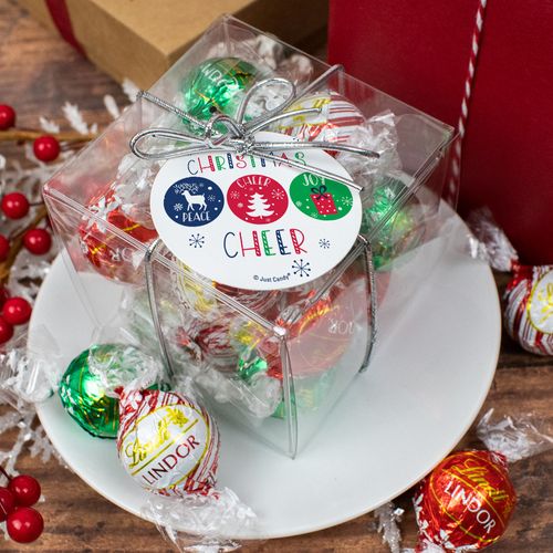 Christmas Cheer Lindor Truffles by Lindt Cube Gift