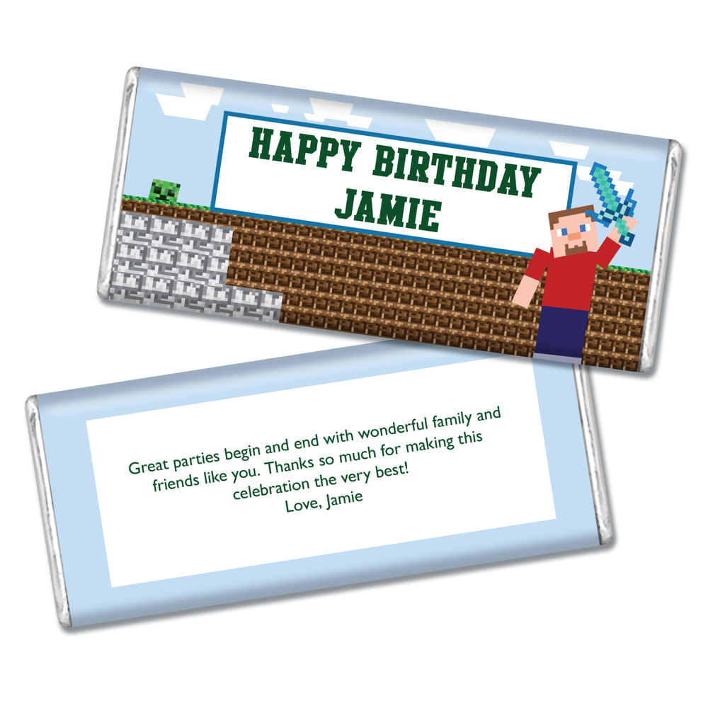 Birthday Personalized Chocolate Bar Craft