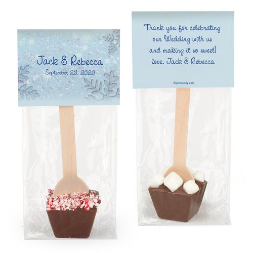 Personalized Wedding Winter Wonderland Hot Chocolate Spoon