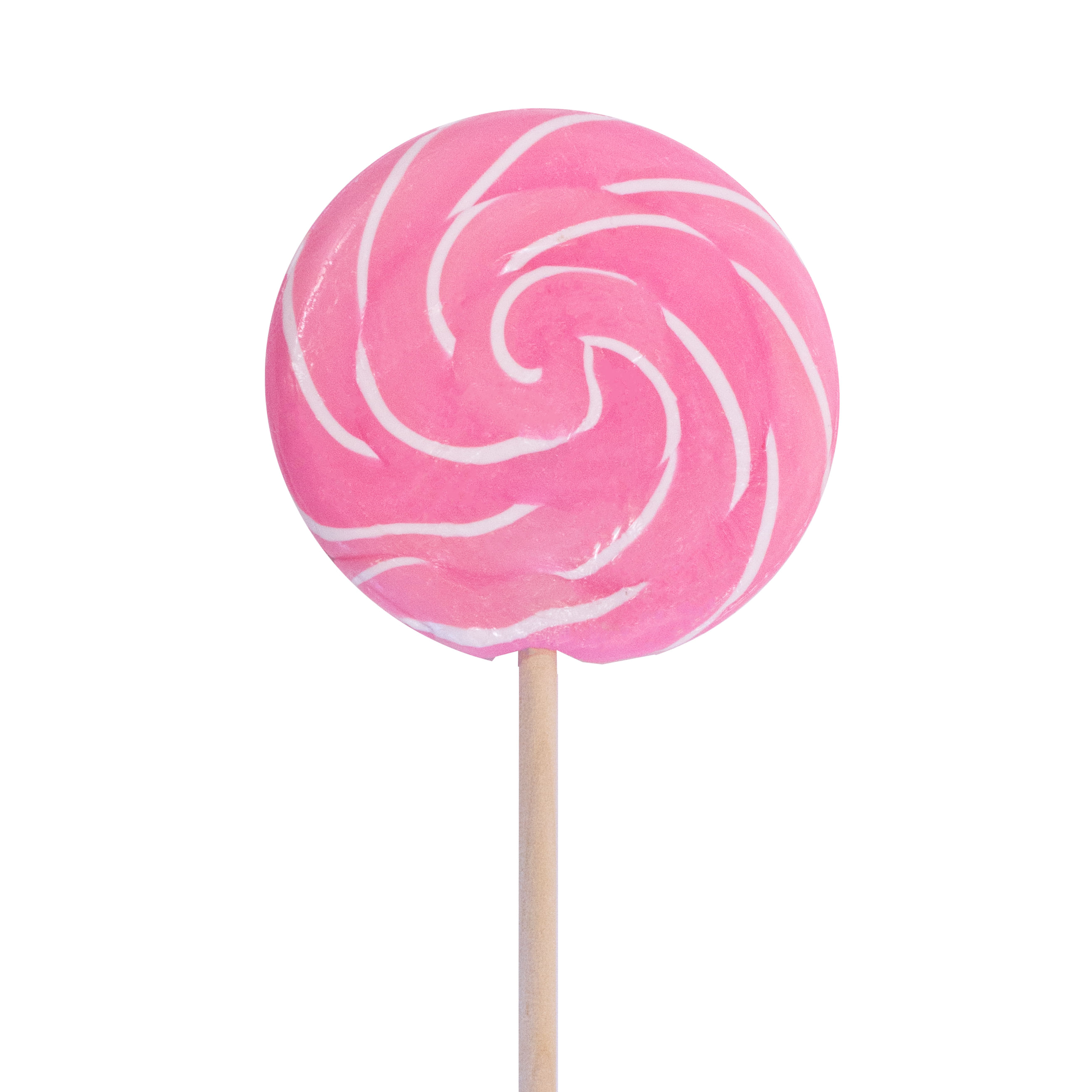 Strawberry 3" Swirly Pop Bulk Candy