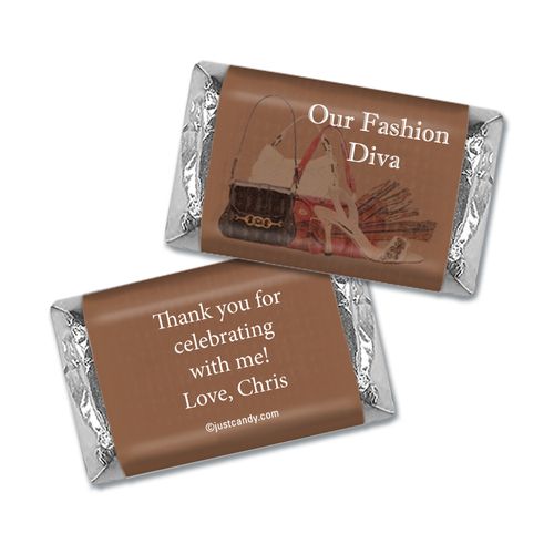 Birthday Personalized Hershey's Miniatures Wrappers Fashion Diva
