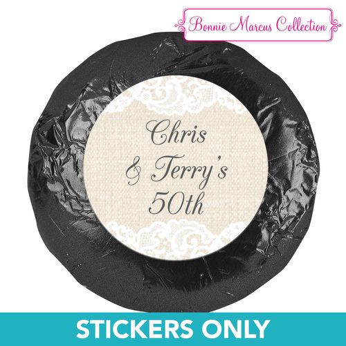 Bonnie Marcus Collection Wedding Anniversary Party Favors 1.25" Stickers (48 Stickers)