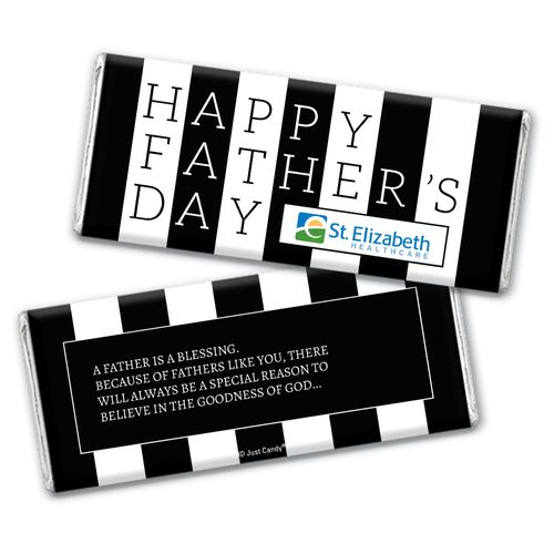 Personalized Father's Day Pillar of Strength Add Your Logo Chocolate Bar Wrappers
