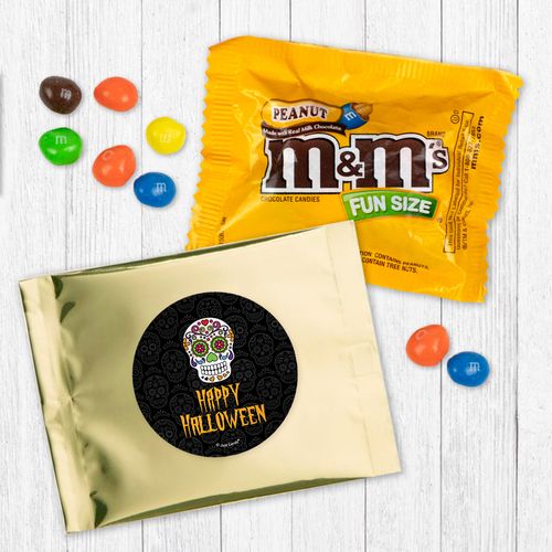Personalized Halloween Day of the Dead Peanut M&Ms