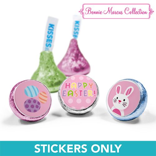 Bonnie Marcus Collection Easter Pink Dots 3/4" Sticker (108 Stickers)