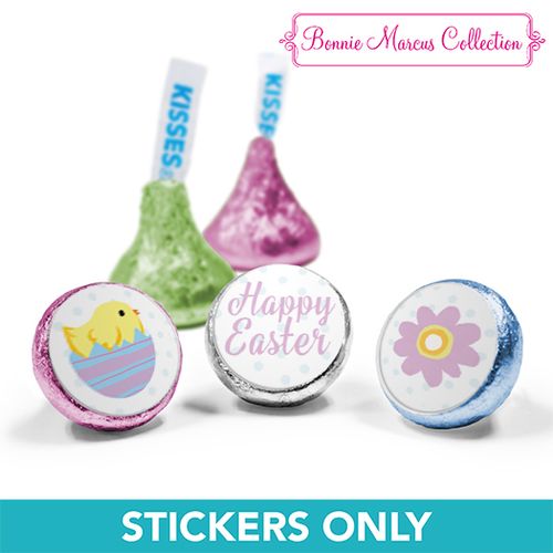 Bonnie Marcus Collection Easter Purple Flowers 3/4" Sticker (108 Stickers)
