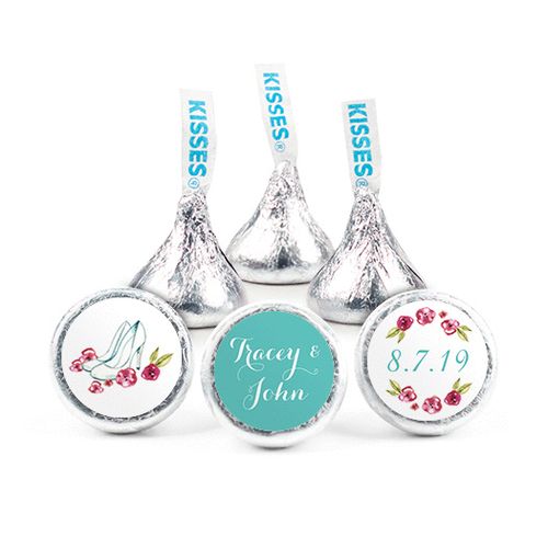 Personalized Engagement Chic Couple Hershey's Kisses