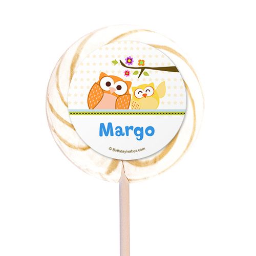 Woodland Baby Personalized 3" Lollipops (12 Pack)