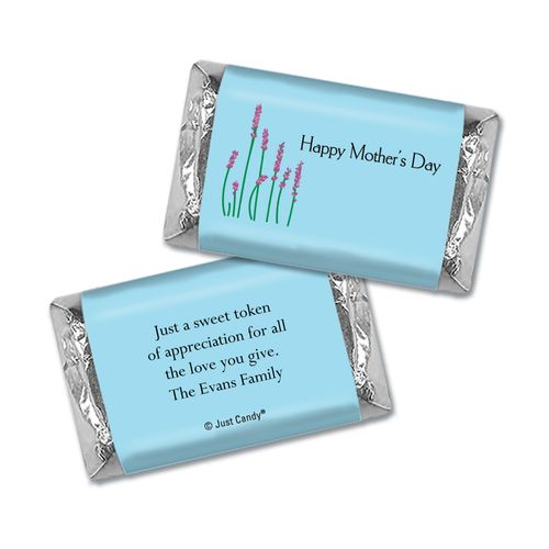 Mother's Day Personalized Hershey's Miniatures Wrappers Lavender Sprigs