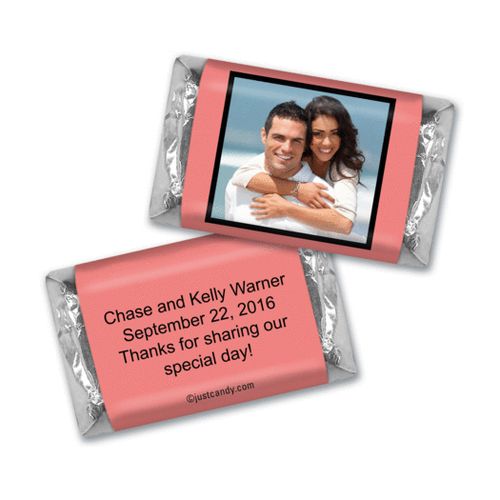 Wedding Favor Personalized Hershey's Miniatures Wrappers Photo & Message