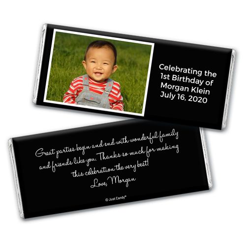 Birthday Personalized Chocolate Bar Wrappers Photo & Message