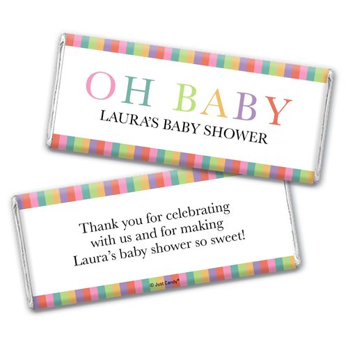 Baby Shower Personalized Chocolate Bar Happy Baby
