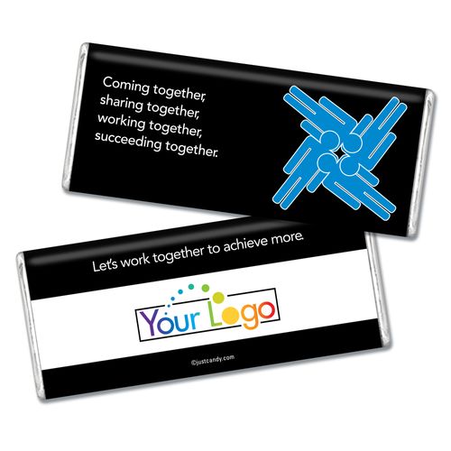 Personalized Business Team Teamwork Puzzle Chocolate Bar & Wrapper