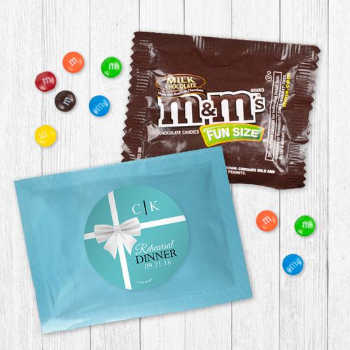 Personalized Rehearsal Dinner Little Blue Box Milk Chocolate M&Ms