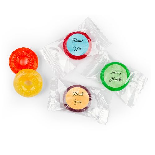 Custom LifeSavers 5 Flavor Hard Candy - Elite Thank You Stickers