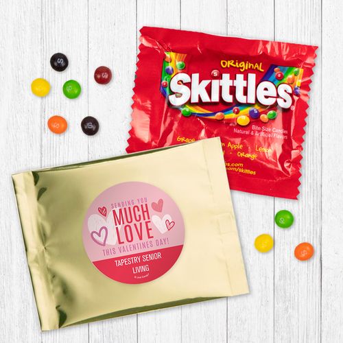 Personalized Valentine's Day Sending You Much Love Skittles