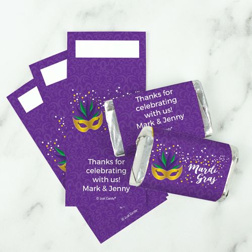 Personalized Mardi Gras Big Easy Mini Wrappers Only