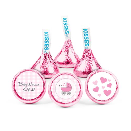 Personalized Baby Shower Cute Carriage Hershey's Kisses