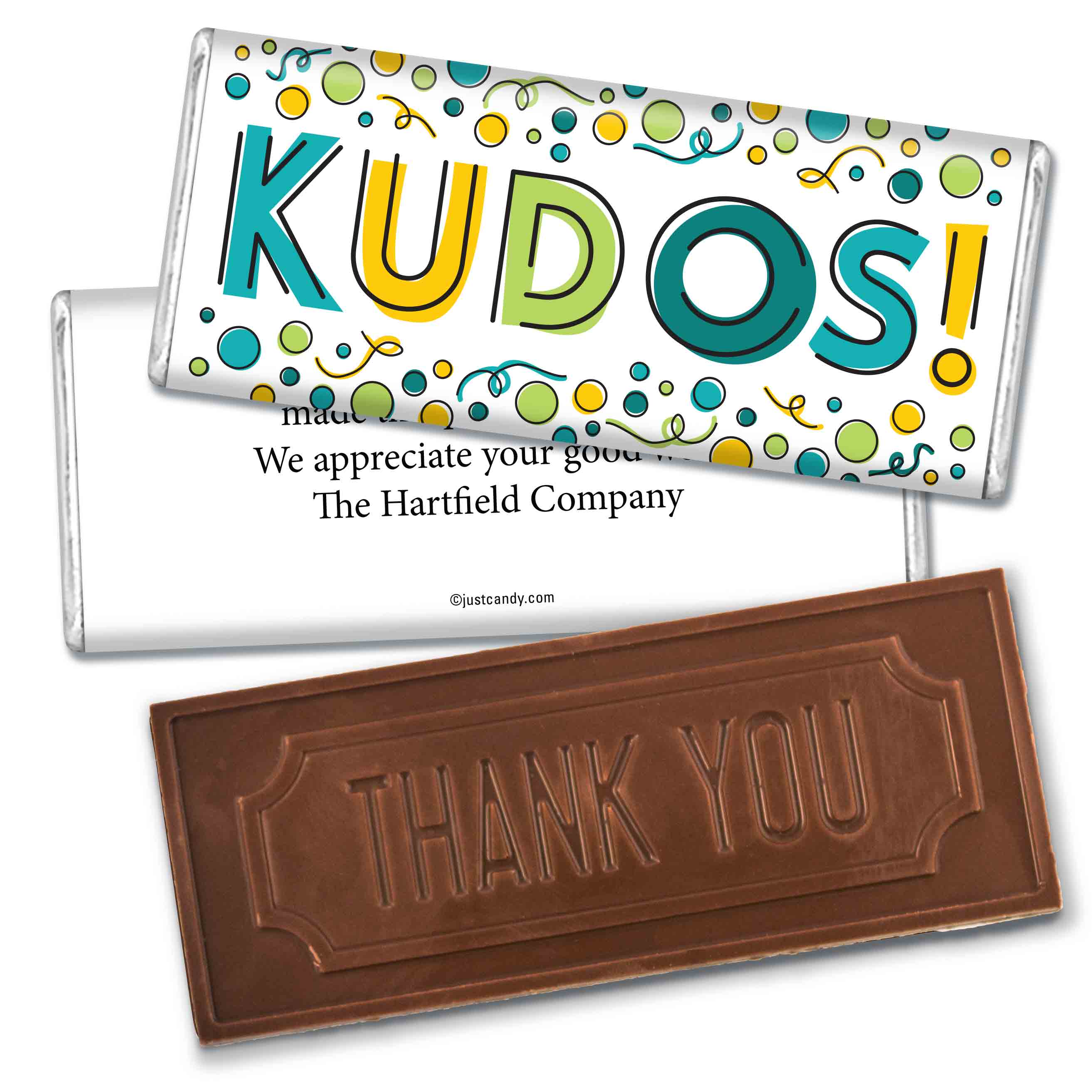 Employee Appreciation Personalized Embossed Bar Kudos!