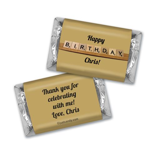 Birthday Personalized Hershey's Miniatures Scrabble Board Game