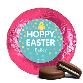 Personalized Easter Blue Chick Milk Chocolate Covered Oreos
