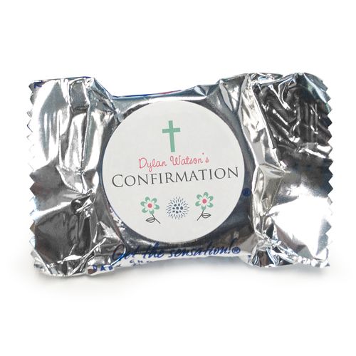 Confirmation Personalized York Peppermint Patties Blooming Flowers