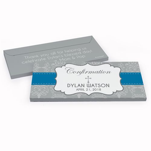 Deluxe Personalized Confirmation Ribbon Chocolate Bar in Gift Box