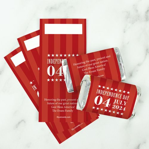 Personalized Patriotic Freedom Mini Wrappers