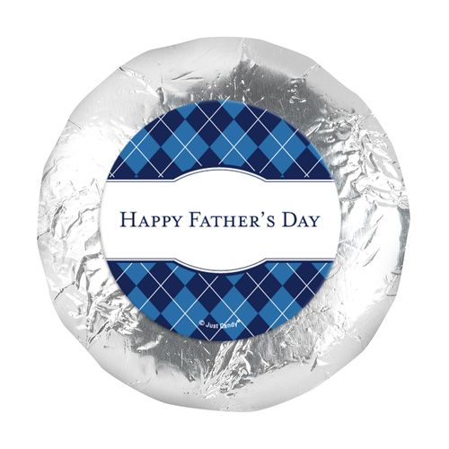 Father's Day Argyle Pattern 1.25" Stickers (48 Stickers)
