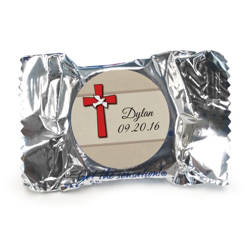 Confirmation Personalized York Peppermint Patties Red Cross and Dove