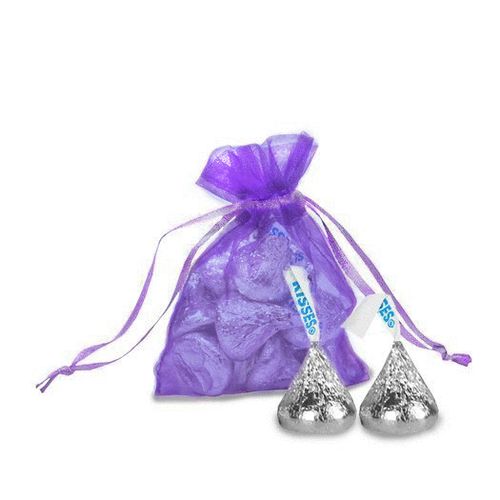 Extra Small Purple Organza Bag - Pack of 12