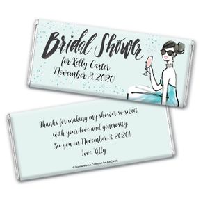 Bonnie Marcus Collection Personalized Chocolate Bar Wrappers Bridal Shower Sunny Soiree Personalized