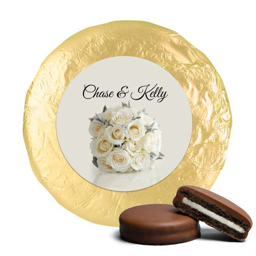 Wedding Favor Chocolate Covered Oreos White Roses Bouquet