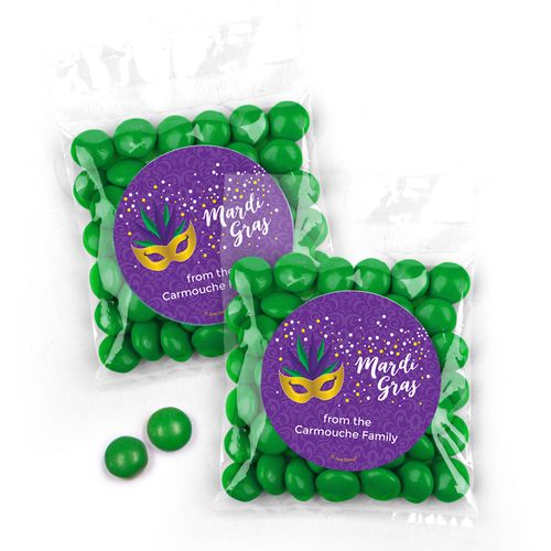 Personalized Mardi Gras Candy Bag with JC Milk Chocolate Minis Big Easy