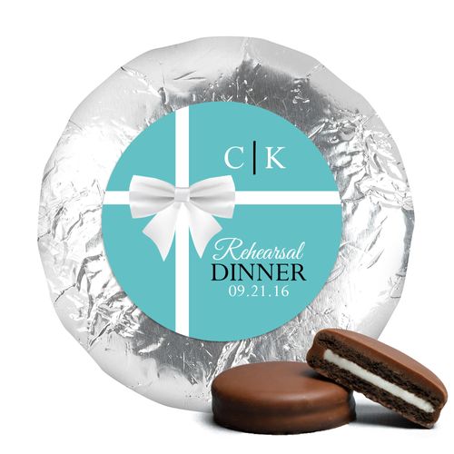 Personalized Rehearsal Dinner Favors Milk Chocolate Covered Oreo Cookies