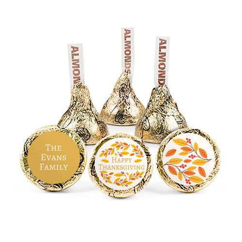 Personalized Thanksgiving Giving Thanks Hershey's Kisses