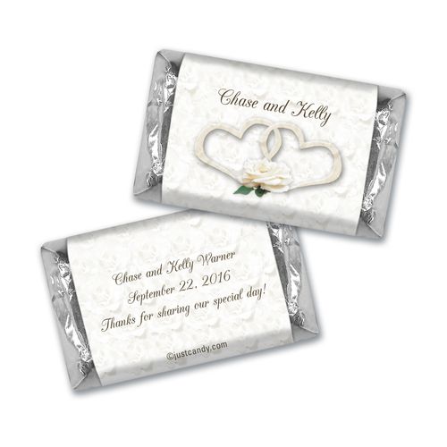Wedding Favor Personalized Hershey's Miniatures Two Hearts Lord's Blessing