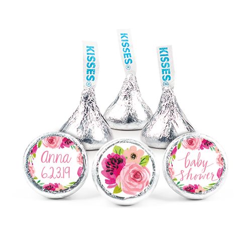 Personalized Baby Shower Painted Petals Hershey's Kisses