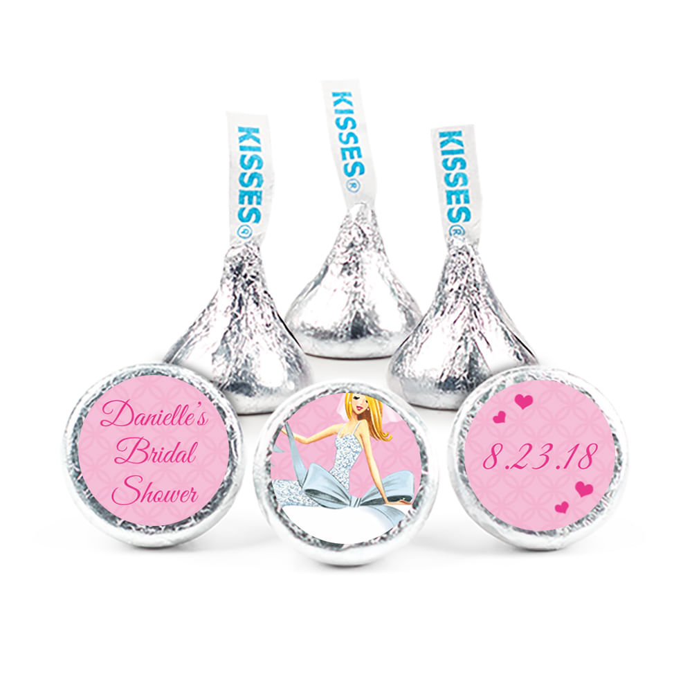 Personalized Wedding Beautiful Bride with Bow Blonde 3/4