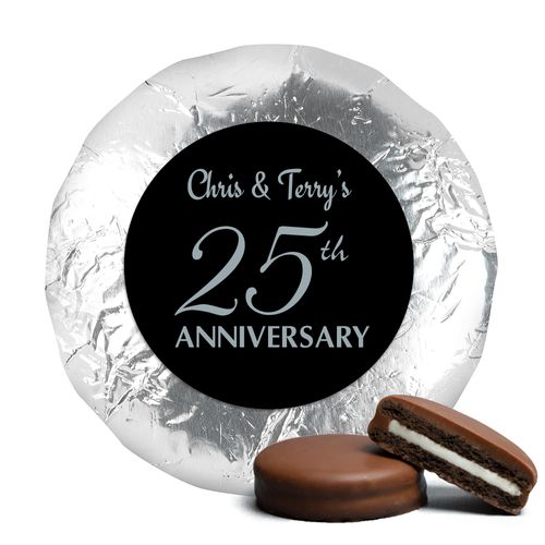 Anniversary Simple 25th Anniversary Milk Chocolate Covered Oreo Cookies