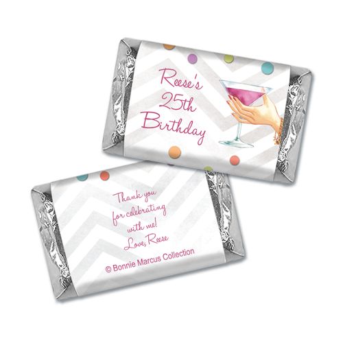 Bonnie Marcus Collection Personalized Mini Candy Bar Wrapper Birthday Here's to You