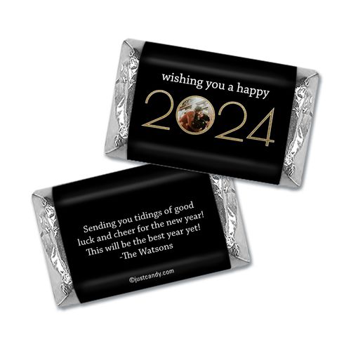 Personalized New Year's Eve Glitter Photo Hershey's Miniatures