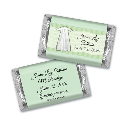 Baptism Personalized Hershey's Miniatures Vestido con la Fe