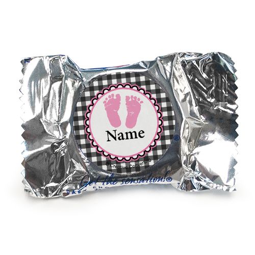 Sweet Baby Feet Pink Personalized York Peppermint Patties (84 Pack)