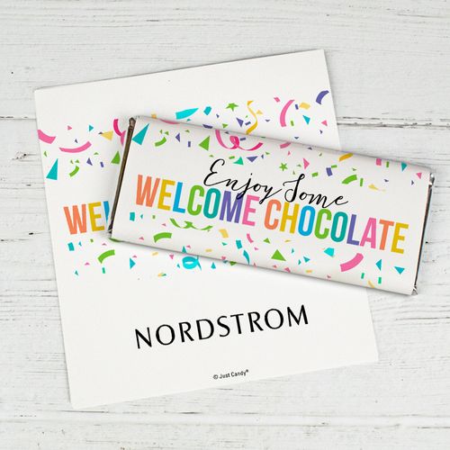 Personalized Welcome Chocolate Logo It's Crunch Time Chocolate Bar Wrappers Only